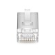 Cat5e RJ45 Standard Modular Plugs, Shielded (STP) Network Connectors for 24~26AWG Twisted Pair Solid or Stranded Cable (100/Pack) Solid or Standard 24-26AWG 8P8C Full Metal RJ45 Crimp Tool