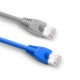 Cat5e RJ45 Strain Relief Boots, 6.5mm OD for Cat5e F/UTP 24AWG Ethernet Network Cable, Blue, 100PCS/Pack Cat5e F/UTP 24AWG Laptop PC Server Router