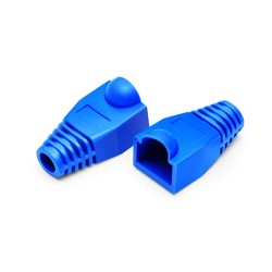 Cat5e RJ45 Strain Relief Boots, 6.5mm OD for Cat5e F/UTP 24AWG Ethernet Network Cable, Blue, 100PCS/Pack Cat5e F/UTP 24AWG Laptop PC Server Router