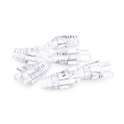 Cat5e RJ45 Strain Relief Boots, 5.8mm OD for Cat5e UTP 24AWG, F/UTP 26AWG Ethernet Network Cable, Transparent, 100PCS/Pack Cat5e UTP 24AWG & F/UTP 26AWG Laptop PC Server Router