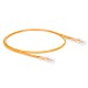 1ft (0.3m) Cat5e Snagless Unshielded (UTP) PVC CM Ethernet Patch Cable, Orange Pure Bare Copper PoE++ 250MHz