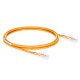 5ft (1.5m) Cat5e Snagless Unshielded (UTP) PVC CM Ethernet Patch Cable, Orange Pure Bare Copper PoE++ 250MHz