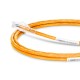 5ft (1.5m) Cat5e Snagless Unshielded (UTP) PVC CM Ethernet Patch Cable, Orange Pure Bare Copper PoE++ 250MHz