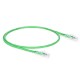 1ft (0.3m) Cat5e Snagless Unshielded (UTP) PVC CM Ethernet Patch Cable, Green Pure Bare Copper PoE++ 250MHz