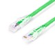 1ft (0.3m) Cat5e Snagless Unshielded (UTP) PVC CM Ethernet Patch Cable, Green Pure Bare Copper PoE++ 250MHz