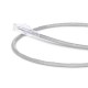 1ft (0.3m) Cat5e Snagless Unshielded (UTP) PVC CM Ethernet Patch Cable, Gray Pure Bare Copper PoE++ 250MHz