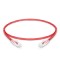 1ft (0.3m) Cat5e Snagless Unshielded (UTP) PVC CM Ethernet Patch Cable, Red Pure Bare Copper PoE++ 250MHz