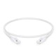 1ft (0.3m) Cat5e Snagless Unshielded (UTP) PVC CM Ethernet Patch Cable, White Pure Bare Copper PoE++ 250MHz