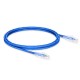 5ft (1.5m) Cat5e Snagless Unshielded (UTP) PVC CM Ethernet Patch Cable, Blue Pure Bare Copper PoE++ 250MHz