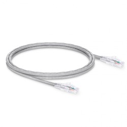 5ft (1.5m) Cat5e Snagless Unshielded (UTP) PVC CM Ethernet Patch Cable, Gray Pure Bare Copper PoE++ 250MHz