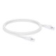 5ft (1.5m) Cat5e Snagless Unshielded (UTP) PVC CM Ethernet Patch Cable, White Pure Bare Copper PoE++ 250MHz