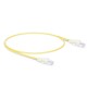 1ft (0.3m) Cat6 Snagless Unshielded (UTP) PVC CM Slim Ethernet Network Patch Cable, Yellow Pure Bare Copper PoE++ 550MHz