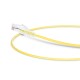 1ft (0.3m) Cat6 Snagless Unshielded (UTP) PVC CM Slim Ethernet Network Patch Cable, Yellow Pure Bare Copper PoE++ 550MHz