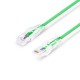 1ft (0.3m) Cat6 Snagless Unshielded (UTP) PVC CM Slim Ethernet Network Patch Cable, Green Pure Bare Copper PoE++ 550MHz