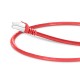 1ft (0.3m) Cat6a Snagless Shielded (SFTP) PVC CM Ethernet Network Patch Cable, Red Pure Bare Copper PoE++ 550MHz