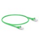 1ft (0.3m) Cat6a Snagless Shielded (SFTP) PVC CM Ethernet Network Patch Cable, Green Pure Bare Copper PoE++ 550MHz