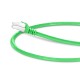 1ft (0.3m) Cat6a Snagless Shielded (SFTP) PVC CM Ethernet Network Patch Cable, Green Pure Bare Copper PoE++ 550MHz