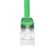 1ft (0.3m) Cat6a Snagless Shielded (SFTP) PVC CM Ethernet Network Patch Cable, Green Pure Bare Copper PoE++ 550MHz