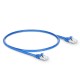 1ft (0.3m) Cat6a Snagless Shielded (SFTP) PVC CM Ethernet Network Patch Cable, Blue Pure Bare Copper PoE++ 550MHz